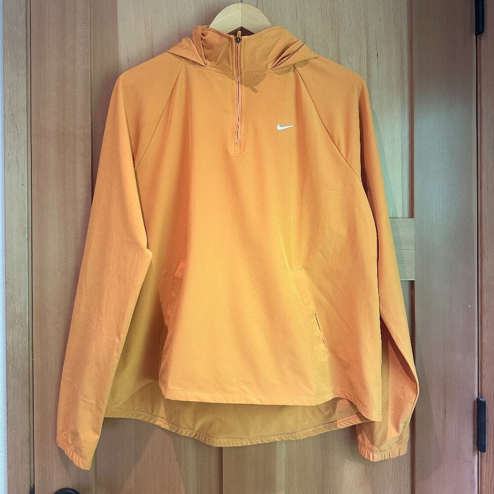 Nike Orange Women's Packable Running Jacket Windbreaker - Size M